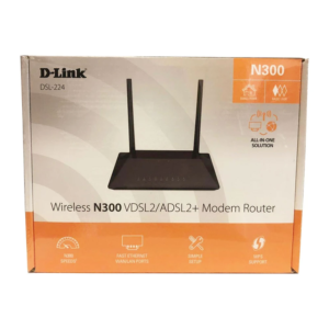 قیمت مودم روتر بی سیم ADSL2 Plus و VDSL2 دی لینک مدل DSL-224