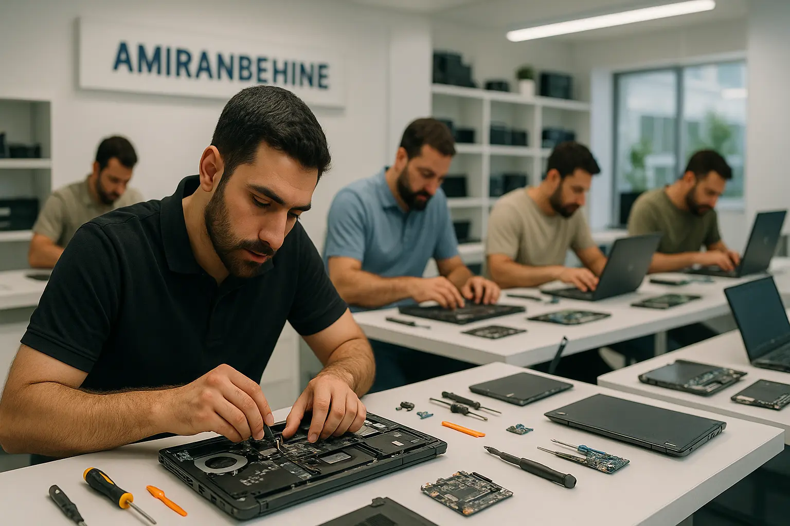 تعمیر تخصصی لپ تاپ در قم + آشنایی با مراحل تعمیر و نگهداری